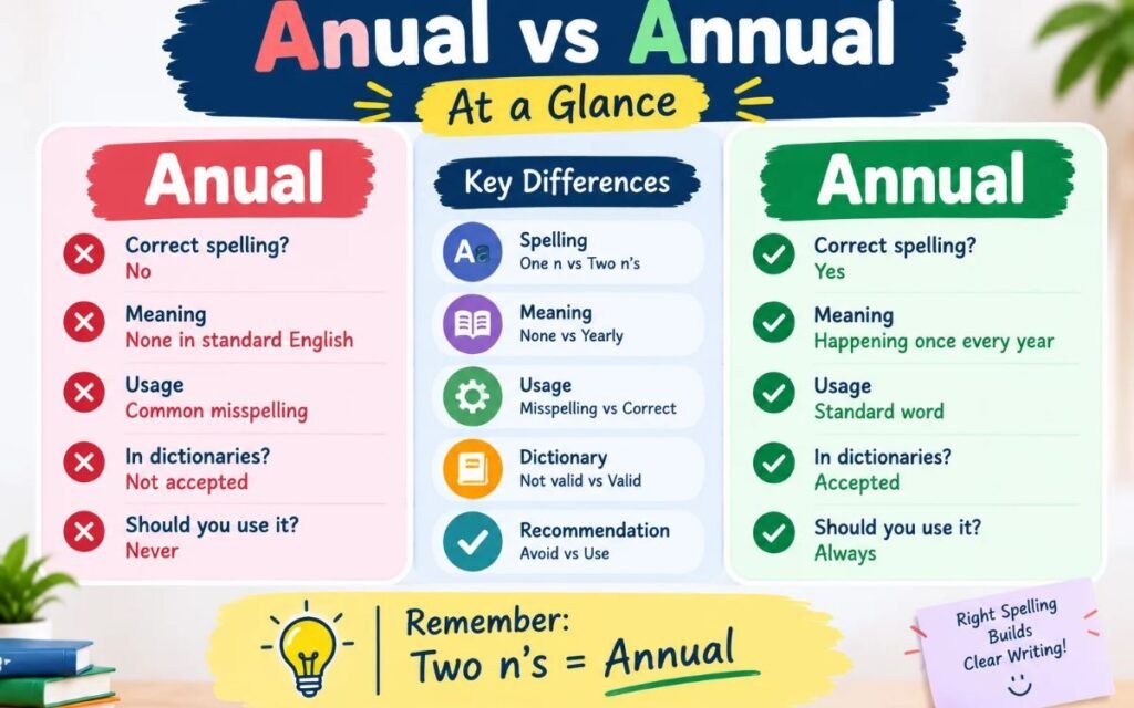Anual vs Annual at a Glance