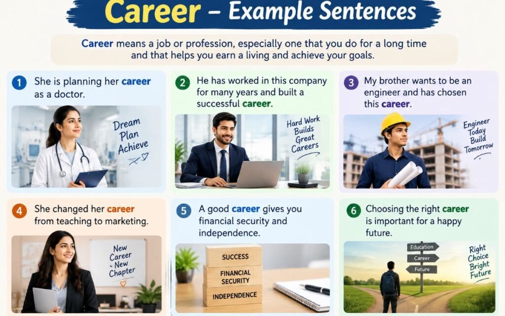 Example Sentences Using Career
