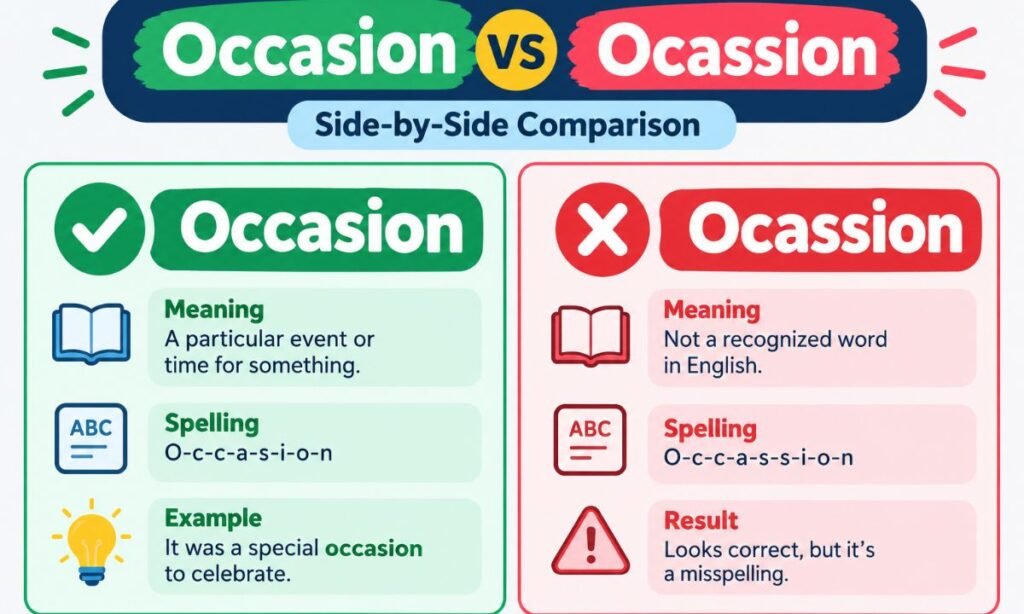 Occasion vs Ocassion_ Side-by-Side Comparison