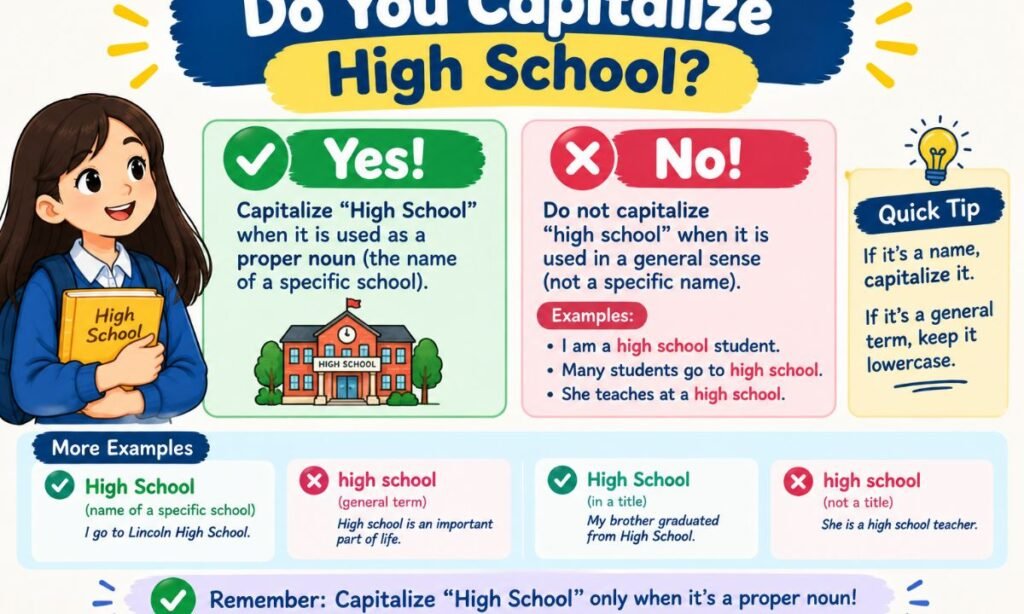 Do You Capitalize High School_