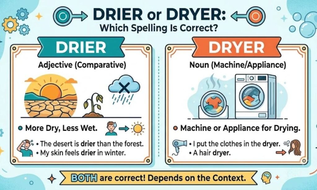 Drier or Dryer_ Which Spelling Is Correct_