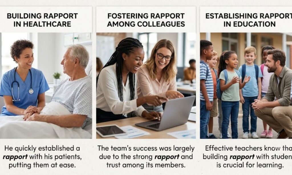 Examples of Rapport in Sentences