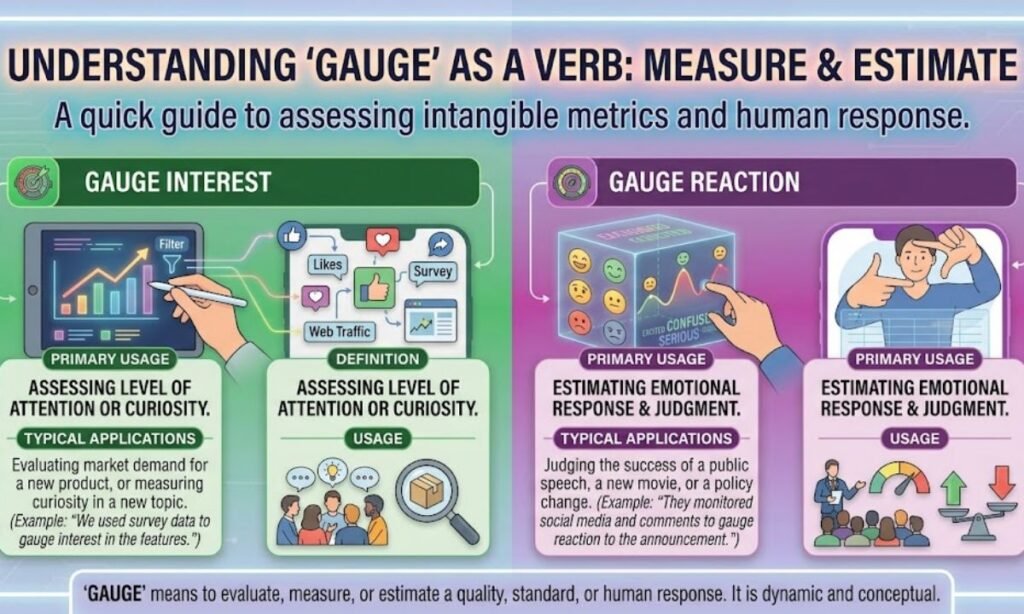 Gauge as a Verb_ Gauge Interest, Gauge Reaction