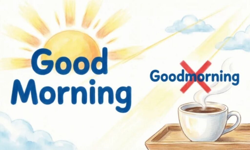 Good Morning vs Goodmorning_ Which Spelling Is Correct_