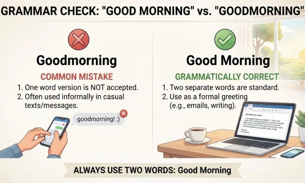 Goodmorning or Good Morning_ Which One Is Correct_