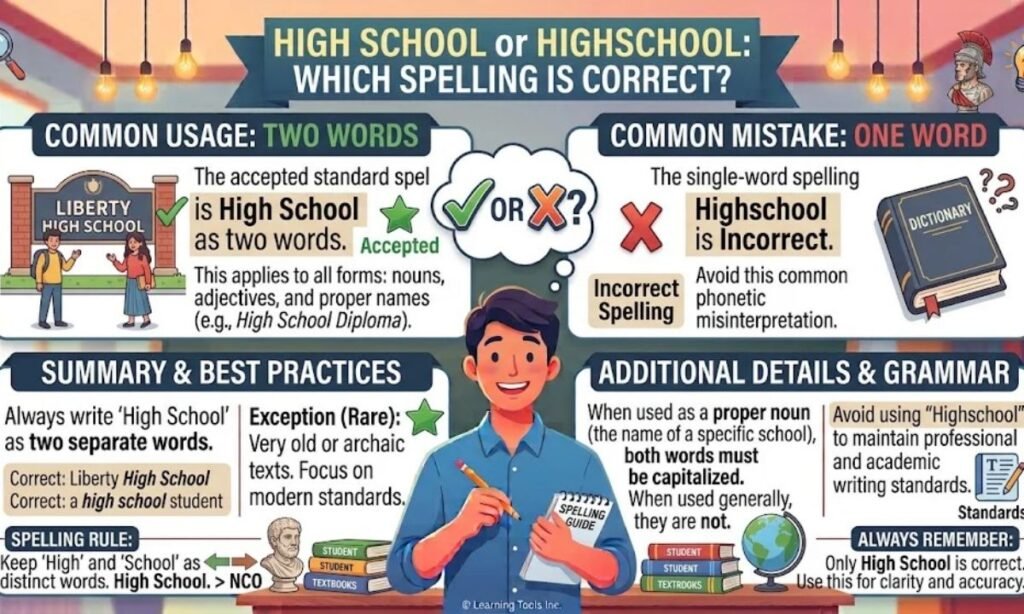 High School or Highschool_ Which Spelling Is Correct_