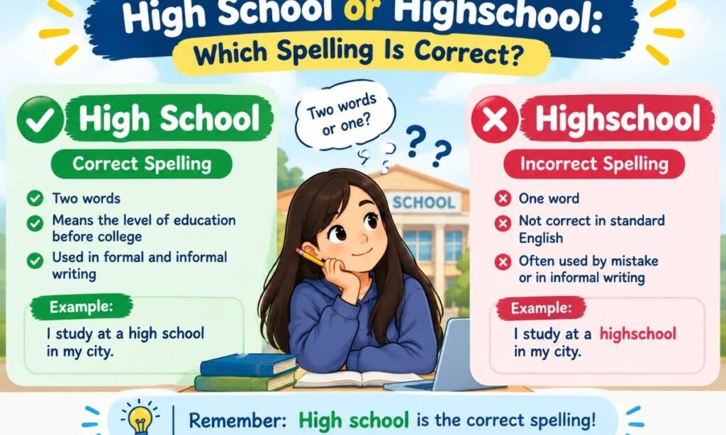 High School or Highschool_ Which Spelling Is Correct_