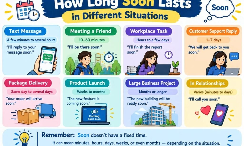 How Long Soon Lasts in Different Situations