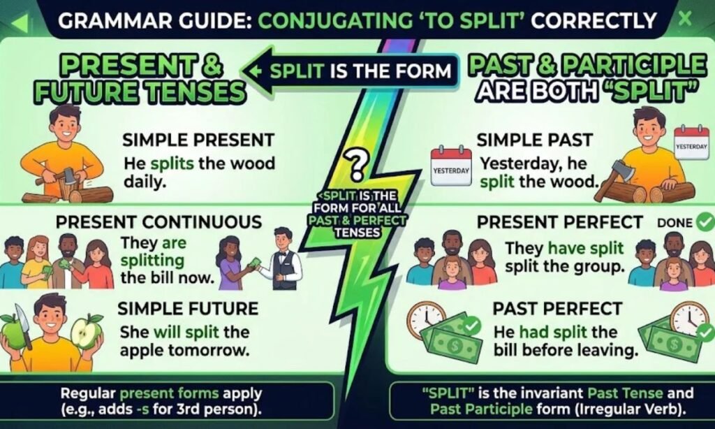 How to Use Split in Different Tenses
