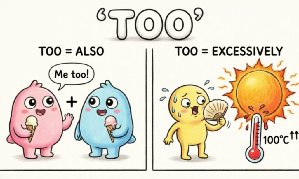 How to Use _Too_ Correctly