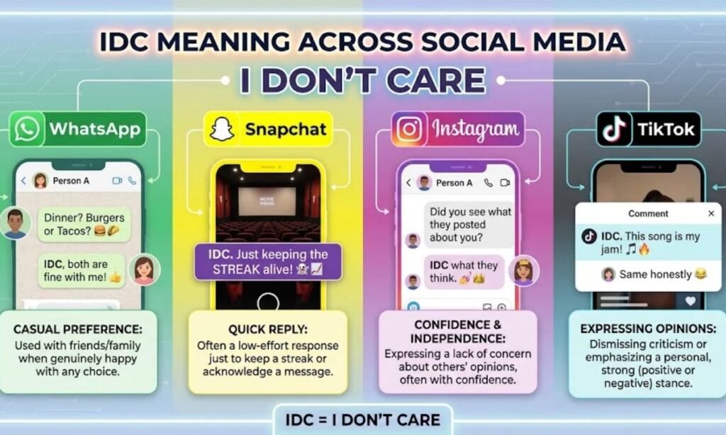 IDC on WhatsApp, Snapchat, Instagram, and TikTok