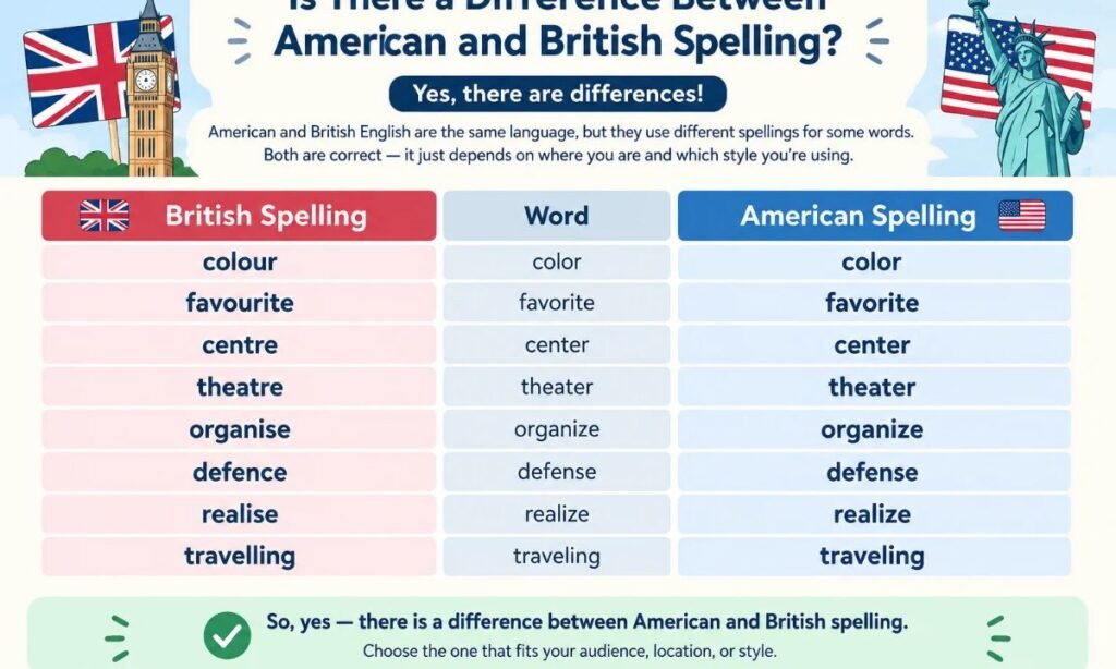 Is There a Difference Between American and British Spelling_