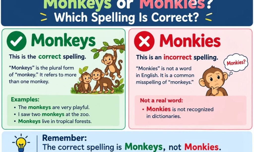 Monkeys or Monkies_ Which Spelling Is Correct_