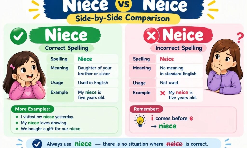 Niece vs Neice_ Side-by-Side Comparison