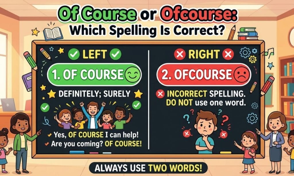 Of Course or Ofcourse_ Which Spelling Is Correct_