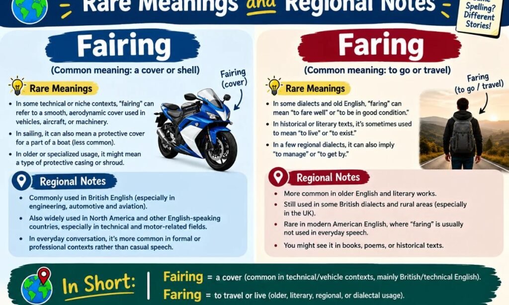 Rare Meanings and Regional Notes