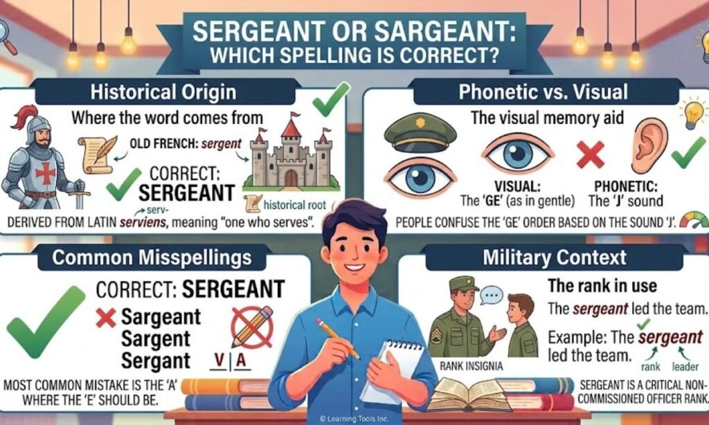 Sergeant or Sargeant_ Which Spelling Is Correct_