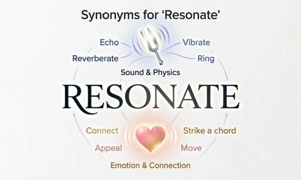 Synonyms for Resonate