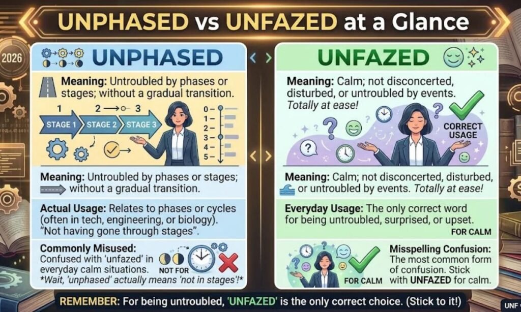Unphased vs Unfazed at a Glance