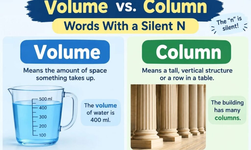 Volume vs. Column_ Words With a Silent N