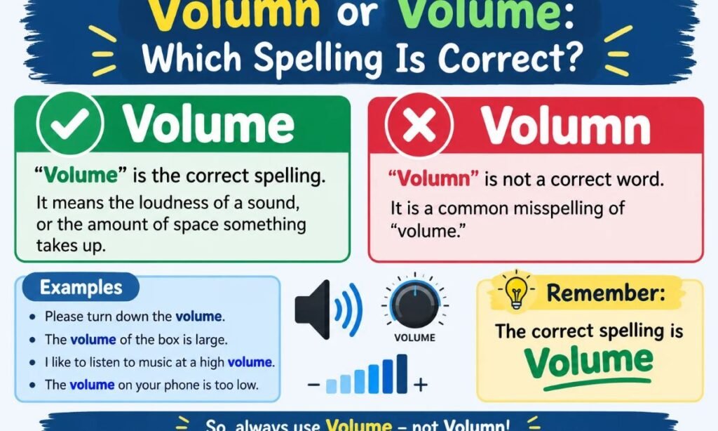 Volumn or Volume_ Which Spelling Is Correct_