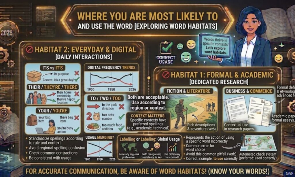 Where You Are Most Likely to See and Use the Word